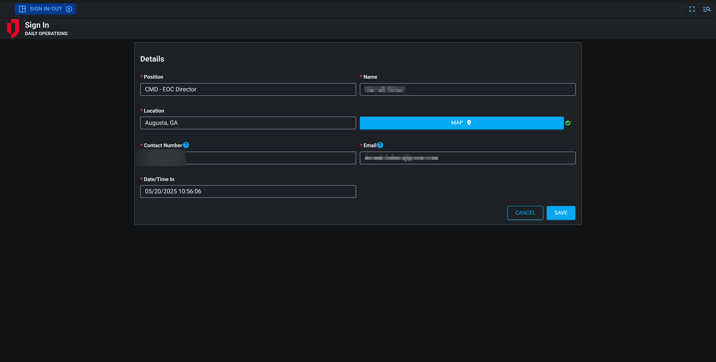 Sign in out input dark mode